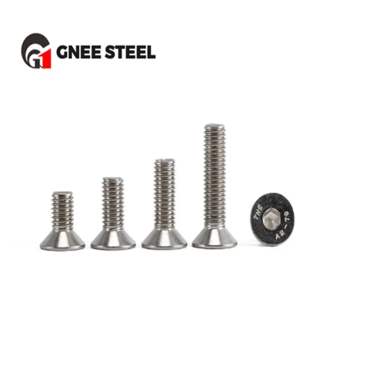 A2-70 A4-80 Šesťhranné skrutky CSK s plochou hlavou