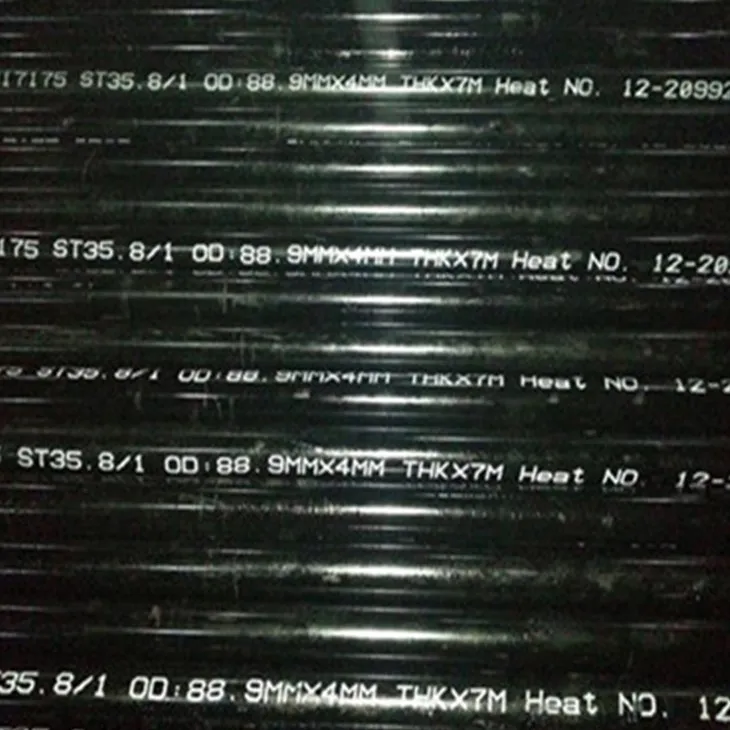 DIN 17175 St35.8 Bezšvíkové potrubie z uhlíkovej ocele